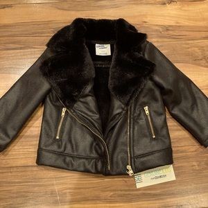 Toddler girls moto jacket